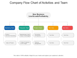 Company Flow Chart Of Activities And Team Presentation