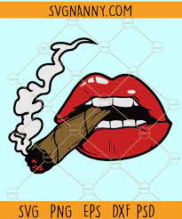 smoking lips svg afro weed svg i am