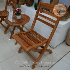 Teak Wood Folding Chair For Terrace And