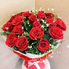 25 red rose bunch dp saini florist