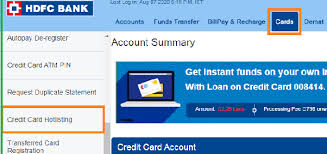 Hdfc credit card online check. How To Unblock My Hdfc Credit Card Quora