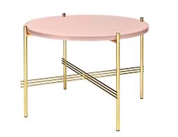 Brass Base Ts Coffee Table Round By Gubi