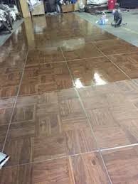 industrial vct tile stripping waxing