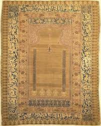 antique ottoman prayer rug with pendant