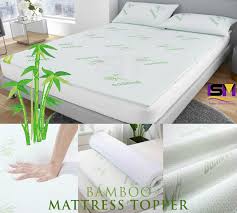 bamboo mattress topper memory foam