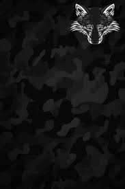Black Camo Wolf Wallpaper To