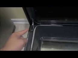 clean oven door electric stove