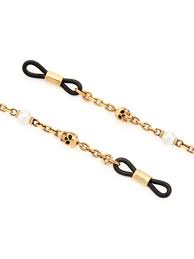 gold sungles chain with skull and