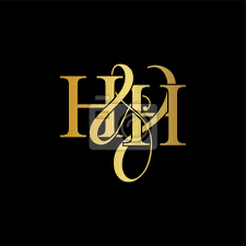 initial letter h h hh luxury art