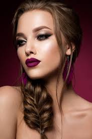 beautiful woman model with fresh makeup