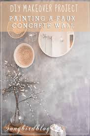 how to paint a faux concrete wall in