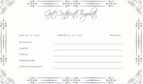 wedding gift certificates templates