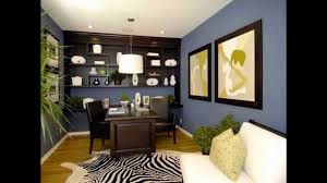 Bright and stimulating, yellow wall paint is a foolproof way to liven up an uninspired home office. Cool Home Office Wall Color Ideas Youtube