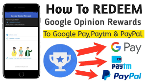Call of duty mobile getting started pack?after redeem a normal google play gift card or doing a quiz to. How To Redeem Google Opinion Rewards To Paytm Google Pay Paypal With Proof Youtube
