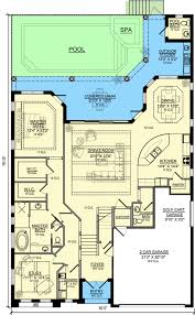 4 Bed Florida Home Plan With Golf Cart