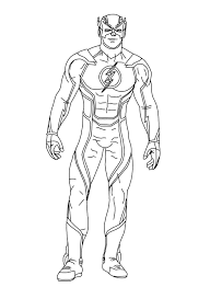 the flash coloring pages coloringlib