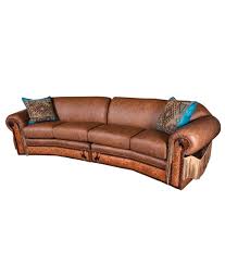 curved leather sectional sofa