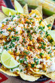 Mexican Street Corn Nachos Recipe Fresh Corn Recipes Mexican Food  gambar png
