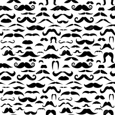 mustache pattern wallpaper stock