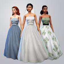 best sims 4 strapless dress cc all