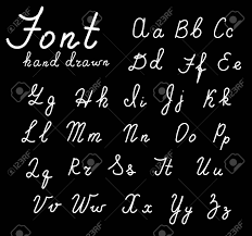 Hand Drawn Fonts Handwritten Alphabet Style Modern Calligraphy
