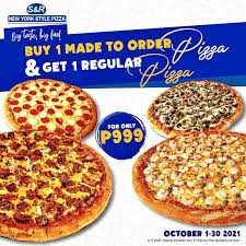 s r new york style pizza october 2021 promo