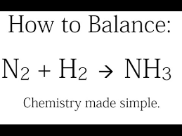 balance n2 h2 nh3 synthesis
