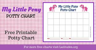 Free Potty Training Chart My Little Pony For Kids