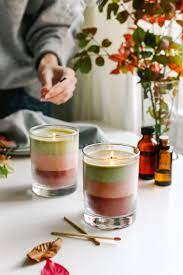 layered scent diy holiday candles