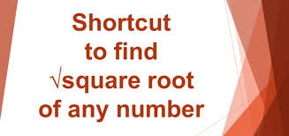 Shortcut To Find Square Root Of Any Number Math Trick