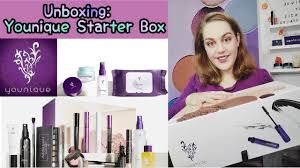 unboxing younique starter set you