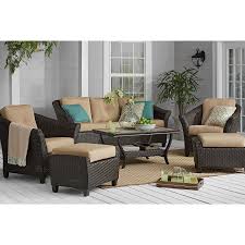 Fabulous finds + unexpected surprises? Member S Mark Agio Toronto 6 Piece Patio Deep Seating Set With Sunbrella Fabric Sam S Club Deep Seating Elegant Outdoor Furniture Chair And Ottoman Set