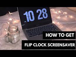 how to get flip clock screensaver mac