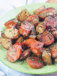 griddle smoked sausage and potatoes