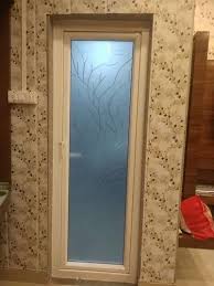 Upvc Frosted Glass Bathroom Door
