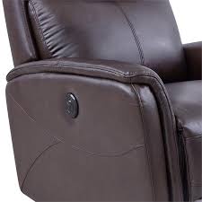 Check out our leather recliner selection for the very best in unique or custom, handmade pieces from our chairs & ottomans shops. Wolfe Genuine Leather Recliner In Dark Brown Lcwo1br
