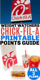 printable fil a points for ww