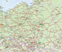 Poland location on the europe map. Poland Train Map Acp Rail