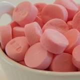 What flavor are pink lozenges?
