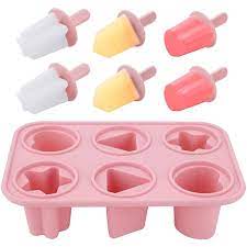 Amazon.com: BETM 6 Cavity Ice Silicone Popsicle Reusable Ice Trays Ice Cube  DIY Popsicle Popsicle Model Ice Box for Kids And Adults Mini Dormitory Ice  Maker for Chilling Cool Drinks: Home &