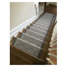 flat weave wool stair runner with wide