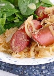 slow cooker kielbasa and sauer