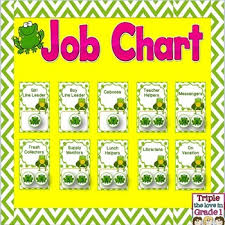 Frog Job Chart Worksheets Teaching Resources Tpt