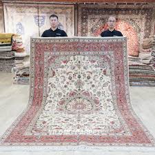 persian wool silk rug handmade