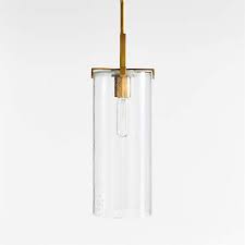 Coquina Brass Pendant Light With Glass