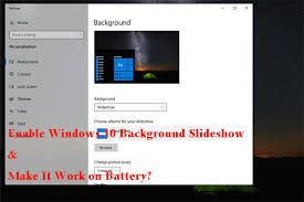 enable windows 10 background slideshow