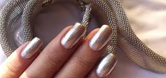 silver nail polish with soft metal