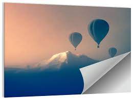Flying Air Balloons Wall Art In 2023