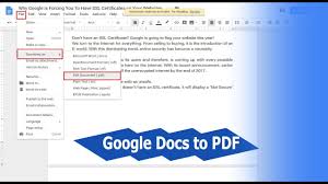 how to convert google doent to pdf