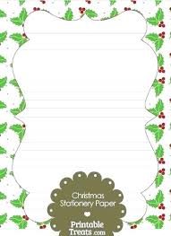 Christmas Stationery Border Snowflake Holly Gold Foil